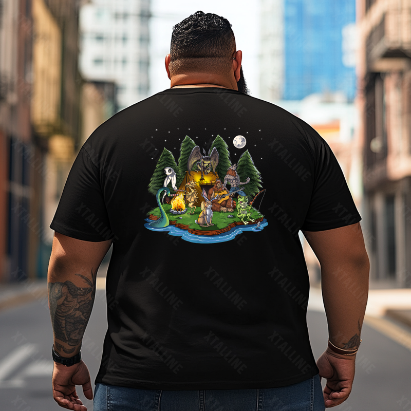 Bigfoot Sasquatch Yeti T0 5D2F 032 Men T Shirts Big and Tall Men Shirts Plus Size Short Sleeve Fashion Casual T Shirt Graphic Tee Shirts Tshirts