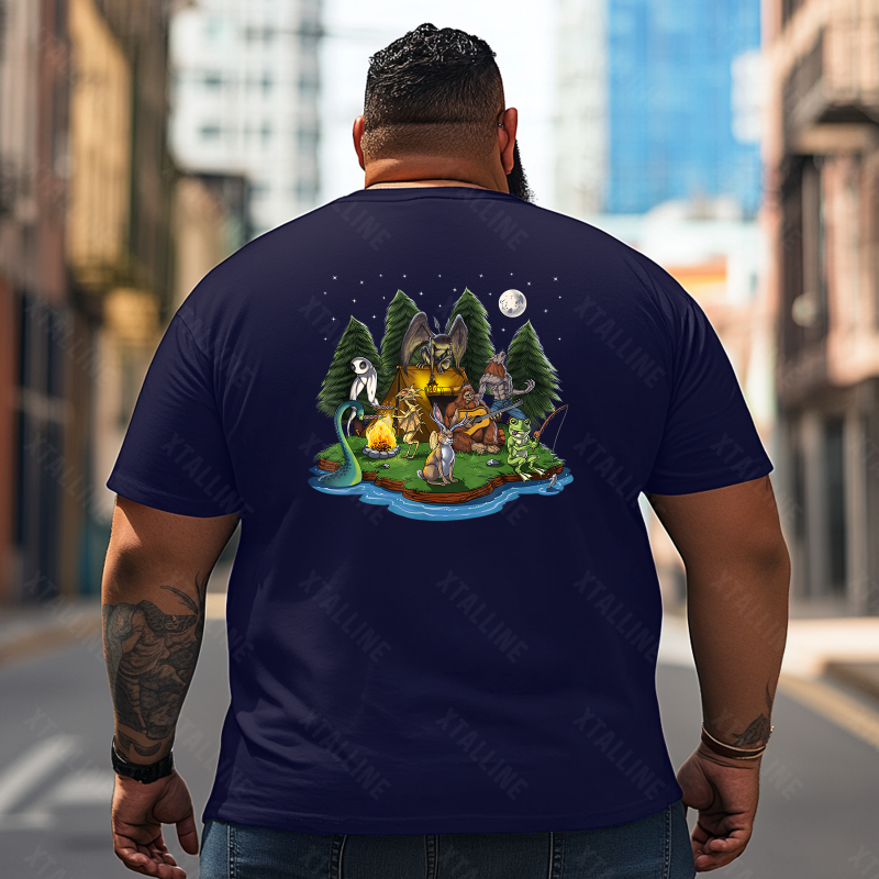 Bigfoot Sasquatch Yeti T0 5D2F 032 Men T Shirts Big and Tall Men Shirts Plus Size Short Sleeve Fashion Casual T Shirt Graphic Tee Shirts Tshirts