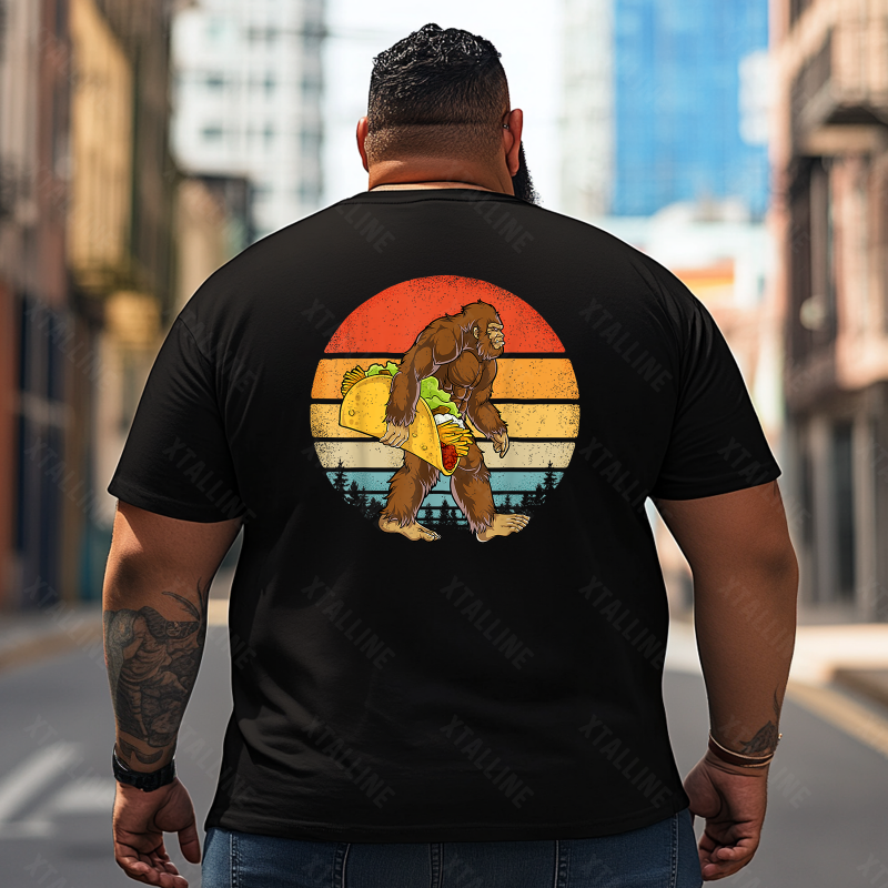 Bigfoot Sasquatch Yeti T0 5D2F 035 Men T Shirts Big and Tall Men Shirts Plus Size Short Sleeve Fashion Casual T Shirt Graphic Tee Shirts Tshirts