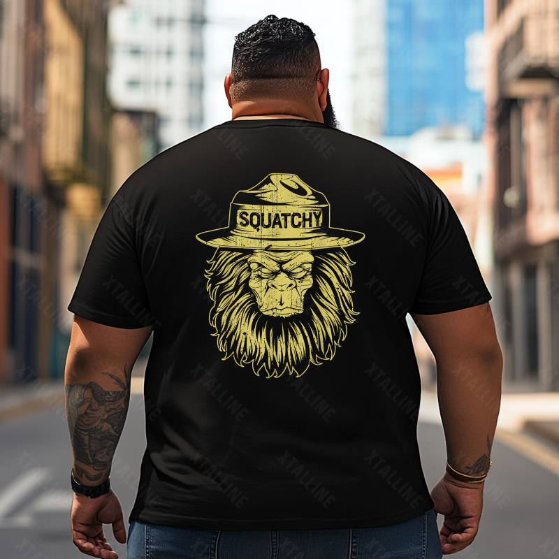 Bigfoot Sasquatch Yeti T0 5D2F 036 Men T Shirts Big and Tall Men Shirts Plus Size Short Sleeve Fashion Casual T Shirt Graphic Tee Shirts Tshirts