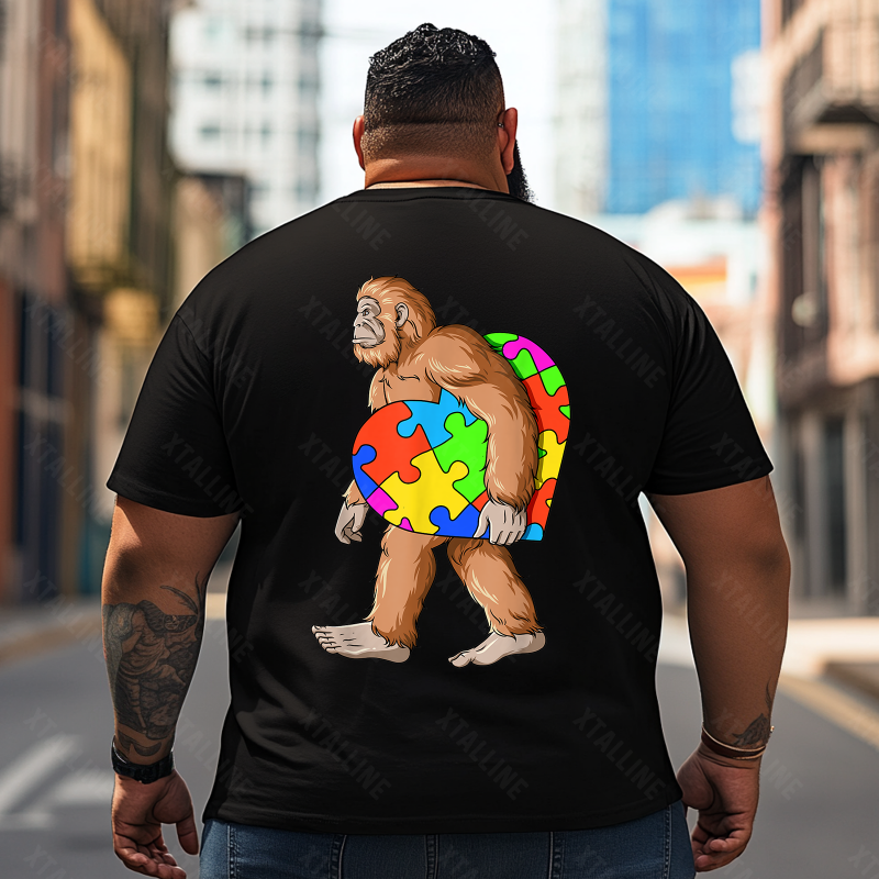 Bigfoot Sasquatch Yeti T0 5D2F 037 Men T Shirts Big and Tall Men Shirts Plus Size Short Sleeve Fashion Casual T Shirt Graphic Tee Shirts Tshirts
