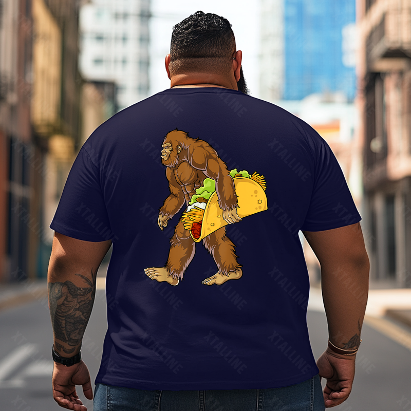 Bigfoot Sasquatch Yeti T0 5D2F 041 Men T Shirts Big and Tall Men Shirts Plus Size Short Sleeve Fashion Casual T Shirt Graphic Tee Shirts Tshirts