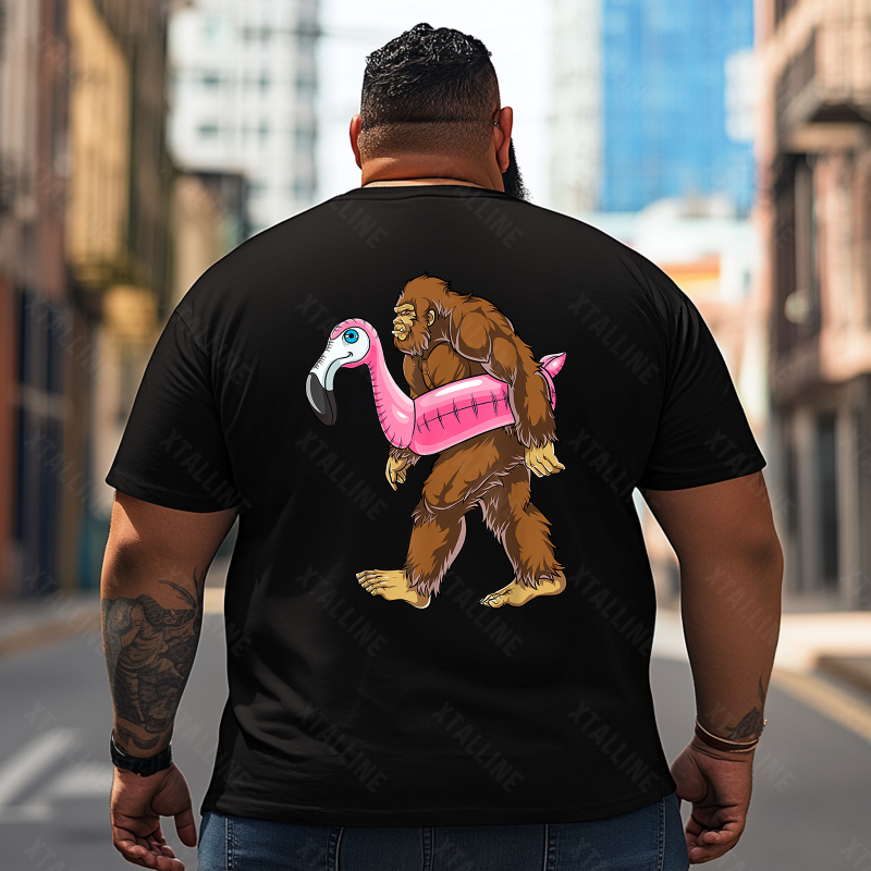 Bigfoot Sasquatch Yeti T0 5D2F 042 Men T Shirts Big and Tall Men Shirts Plus Size Short Sleeve Fashion Casual T Shirt Graphic Tee Shirts Tshirts