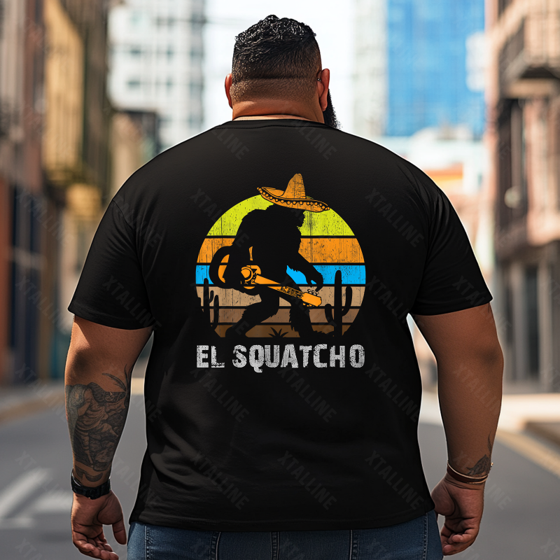 Bigfoot Sasquatch Yeti T0 5D2F 045 Men T Shirts Big and Tall Men Shirts Plus Size Short Sleeve Fashion Casual T Shirt Graphic Tee Shirts Tshirts