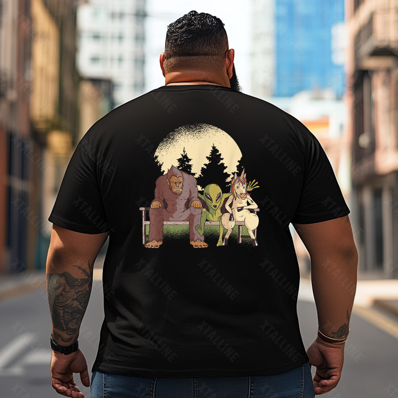 Bigfoot Sasquatch Yeti T0 5D2F 046 Men T Shirts Big and Tall Men Shirts Plus Size Short Sleeve Fashion Casual T Shirt Graphic Tee Shirts Tshirts