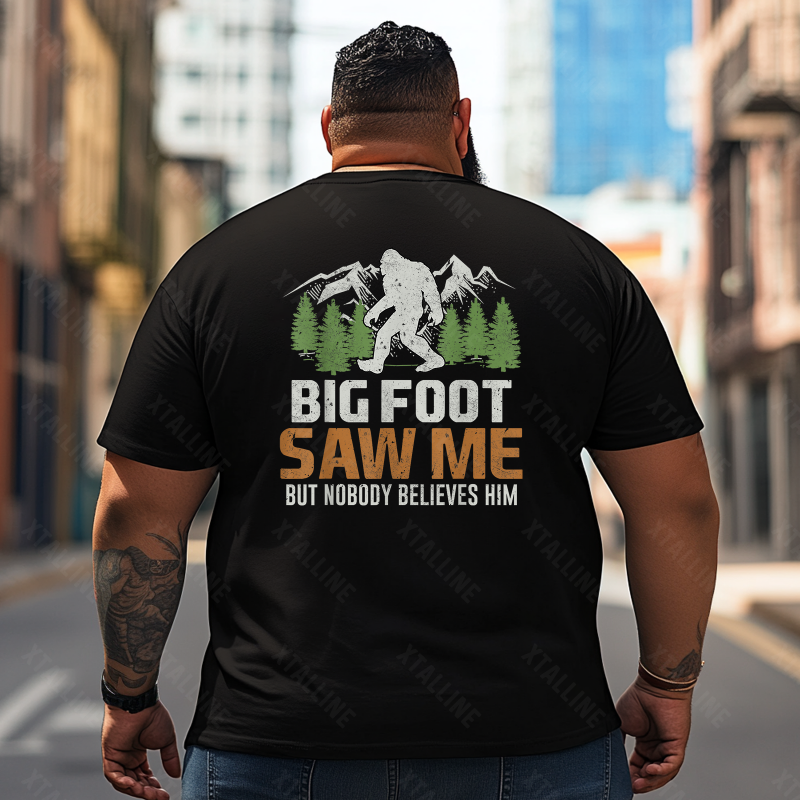 Bigfoot Sasquatch Yeti T0 5D2F 047 Men T Shirts Big and Tall Men Shirts Plus Size Short Sleeve Fashion Casual T Shirt Graphic Tee Shirts Tshirts