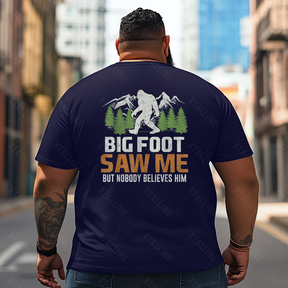 Bigfoot Sasquatch Yeti T0 5D2F 047 Men T Shirts Big and Tall Men Shirts Plus Size Short Sleeve Fashion Casual T Shirt Graphic Tee Shirts Tshirts