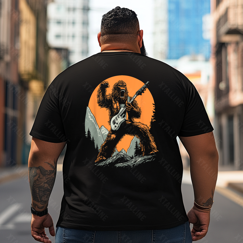 Bigfoot Sasquatch Yeti T0 5D2F 048 Men T Shirts Big and Tall Men Shirts Plus Size Short Sleeve Fashion Casual T Shirt Graphic Tee Shirts Tshirts