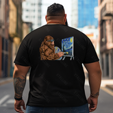 Bigfoot Sasquatch Yeti T0 5D2F 051 Men T Shirts Big and Tall Men Shirts Plus Size Short Sleeve Fashion Casual T Shirt Graphic Tee Shirts Tshirts