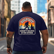 Bigfoot Sasquatch Yeti T0 5D2F 052 Men T Shirts Big and Tall Men Shirts Plus Size Short Sleeve Fashion Casual T Shirt Graphic Tee Shirts Tshirts
