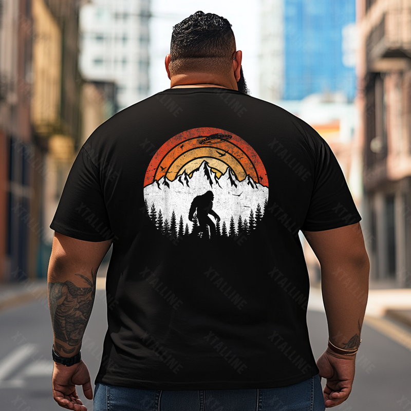 Bigfoot Sasquatch Yeti T0 5D2F 054 Men T Shirts Big and Tall Men Shirts Plus Size Short Sleeve Fashion Casual T Shirt Graphic Tee Shirts Tshirts