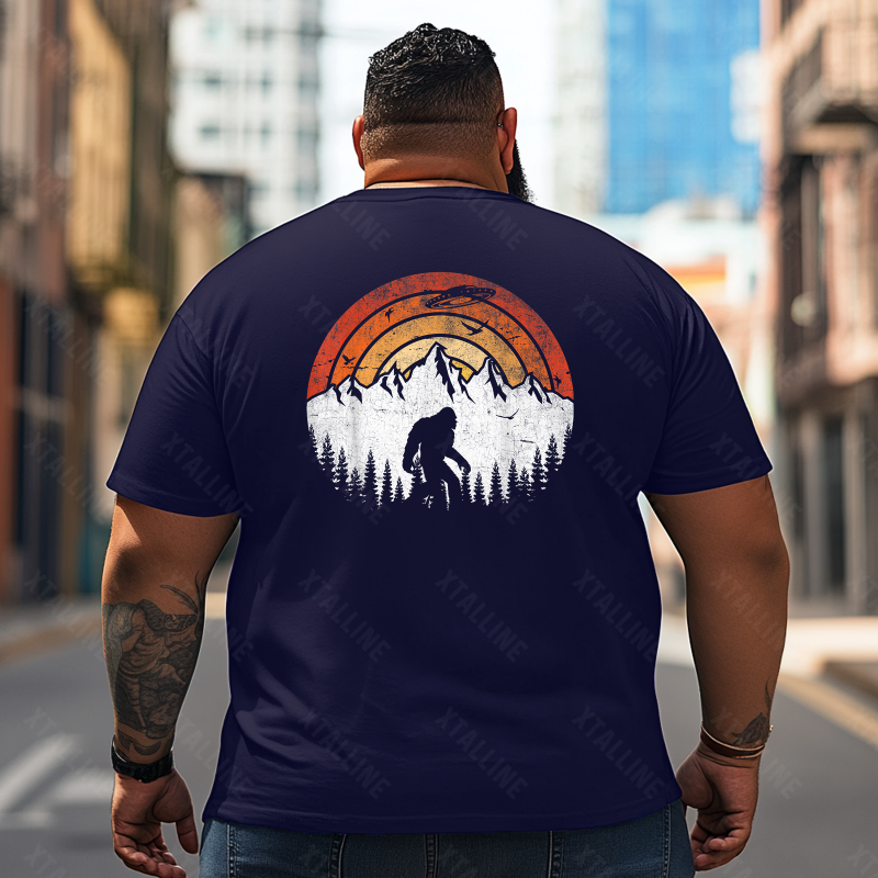 Bigfoot Sasquatch Yeti T0 5D2F 054 Men T Shirts Big and Tall Men Shirts Plus Size Short Sleeve Fashion Casual T Shirt Graphic Tee Shirts Tshirts