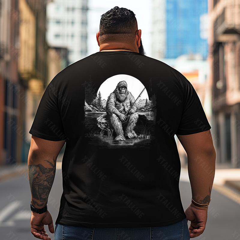Bigfoot Sasquatch Yeti T0 5D2F 055 Men T Shirts Big and Tall Men Shirts Plus Size Short Sleeve Fashion Casual T Shirt Graphic Tee Shirts Tshirts