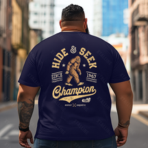 Bigfoot Sasquatch Yeti T0 5D2F 058 Men T Shirts Big and Tall Men Shirts Plus Size Short Sleeve Fashion Casual T Shirt Graphic Tee Shirts Tshirts
