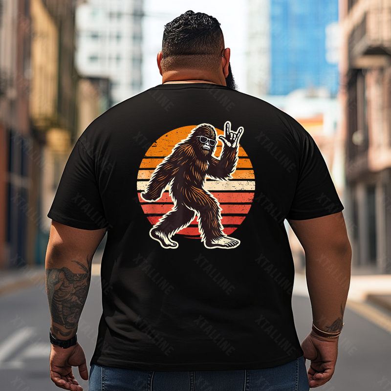 Bigfoot Sasquatch Yeti T0 5D2F 061 Men T Shirts Big and Tall Men Shirts Plus Size Short Sleeve Fashion Casual T Shirt Graphic Tee Shirts Tshirts