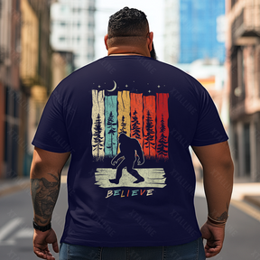 Bigfoot Sasquatch Yeti T0 5D2F 062 Men T Shirts Big and Tall Men Shirts Plus Size Short Sleeve Fashion Casual T Shirt Graphic Tee Shirts Tshirts