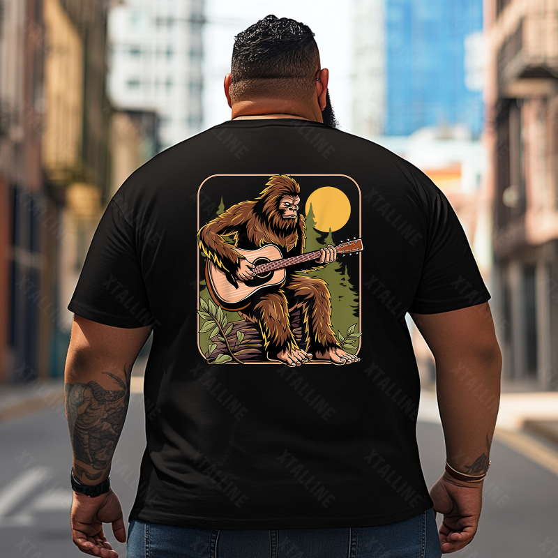 Bigfoot Sasquatch Yeti T0 5D2F 063 Men T Shirts Big and Tall Men Shirts Plus Size Short Sleeve Fashion Casual T Shirt Graphic Tee Shirts Tshirts