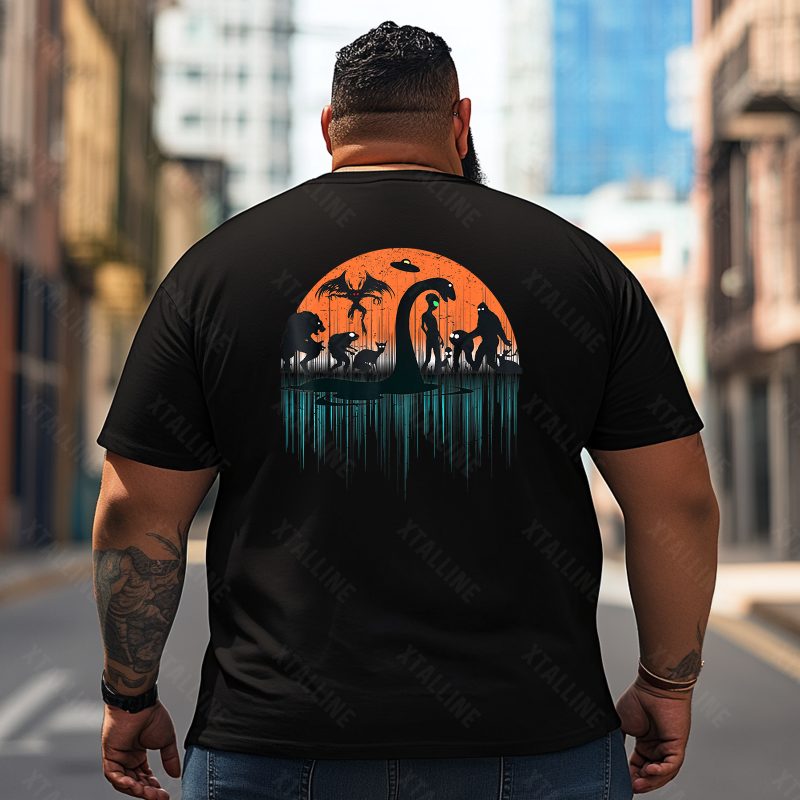 Bigfoot Sasquatch Yeti T0 5D2F 067 Men T Shirts Big and Tall Men Shirts Plus Size Short Sleeve Fashion Casual T Shirt Graphic Tee Shirts Tshirts