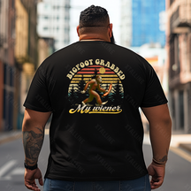 Bigfoot Sasquatch Yeti T0 5D2F 070 Men T Shirts Big and Tall Men Shirts Plus Size Short Sleeve Fashion Casual T Shirt Graphic Tee Shirts Tshirts