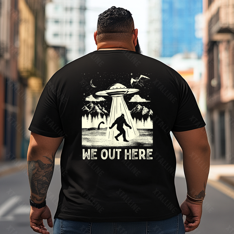 Bigfoot Sasquatch Yeti T0 5D2F 072 Men T Shirts Big and Tall Men Shirts Plus Size Short Sleeve Fashion Casual T Shirt Graphic Tee Shirts Tshirts