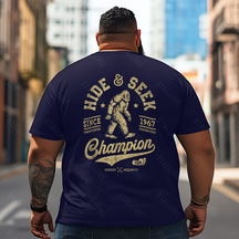 Bigfoot Sasquatch Yeti T0 5D2F 075 Men T Shirts Big and Tall Men Shirts Plus Size Short Sleeve Fashion Casual T Shirt Graphic Tee Shirts Tshirts