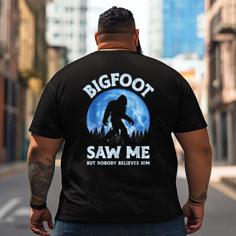 Bigfoot Sasquatch Yeti T0 5D2F 077 Men T Shirts Big and Tall Men Shirts Plus Size Short Sleeve Fashion Casual T Shirt Graphic Tee Shirts Tshirts