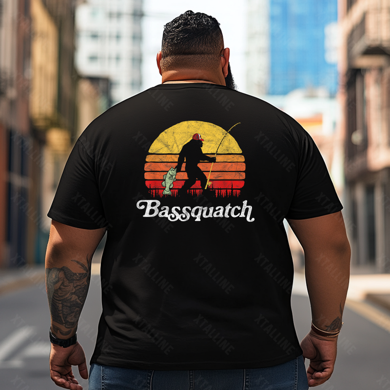 Bigfoot Sasquatch Yeti T0 5D2F 080 Men T Shirts Big and Tall Men Shirts Plus Size Short Sleeve Fashion Casual T Shirt Graphic Tee Shirts Tshirts