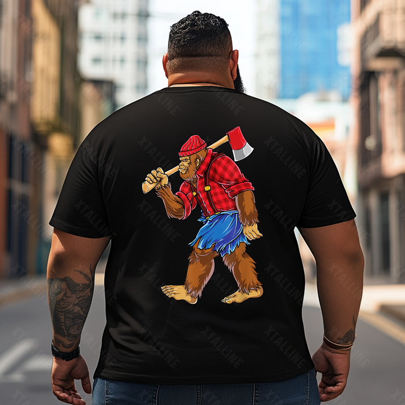 Bigfoot Sasquatch Yeti T0 5D2F 081 Men T Shirts Big and Tall Men Shirts Plus Size Short Sleeve Fashion Casual T Shirt Graphic Tee Shirts Tshirts