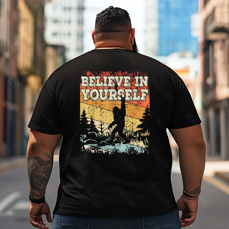 Bigfoot Sasquatch Yeti T0 5D2F 082 Men T Shirts Big and Tall Men Shirts Plus Size Short Sleeve Fashion Casual T Shirt Graphic Tee Shirts Tshirts