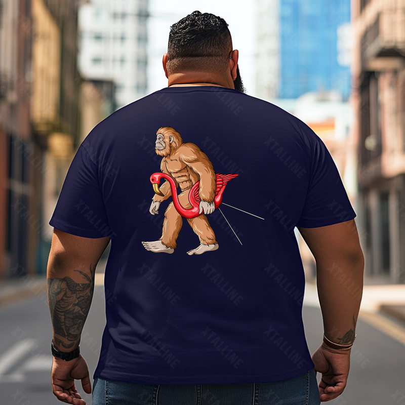 Bigfoot Sasquatch Yeti T0 5D2F 083 Men T Shirts Big and Tall Men Shirts Plus Size Short Sleeve Fashion Casual T Shirt Graphic Tee Shirts Tshirts