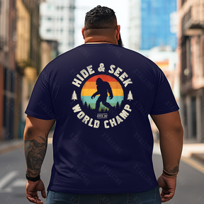 Bigfoot Sasquatch Yeti T0 5D2F 086 Men T Shirts Big and Tall Men Shirts Plus Size Short Sleeve Fashion Casual T Shirt Graphic Tee Shirts Tshirts