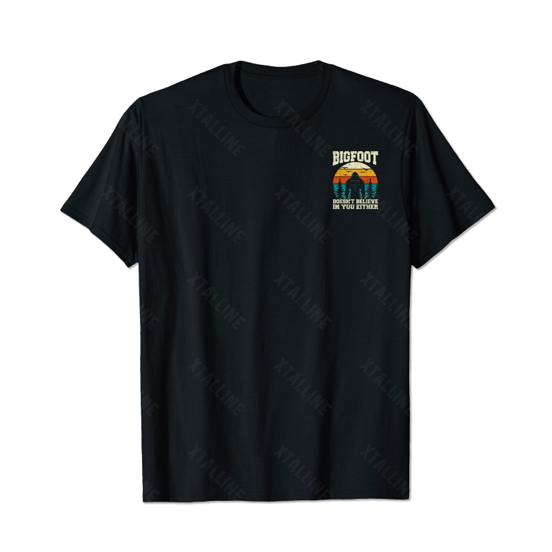 Bigfoot Sasquatch Yeti T0 5D2F 087 Men T Shirts Big and Tall Men Shirts Plus Size Short Sleeve Fashion Casual T Shirt Graphic Tee Shirts Tshirts