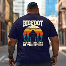 Bigfoot Sasquatch Yeti T0 5D2F 087 Men T Shirts Big and Tall Men Shirts Plus Size Short Sleeve Fashion Casual T Shirt Graphic Tee Shirts Tshirts