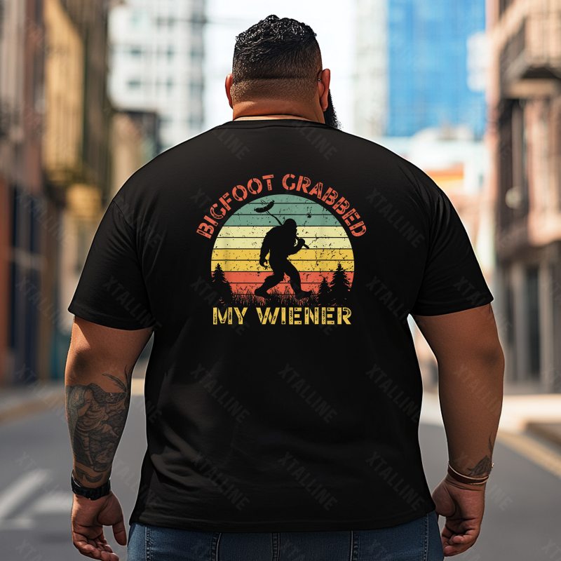 Bigfoot Sasquatch Yeti T0 5D2F 088 Men T Shirts Big and Tall Men Shirts Plus Size Short Sleeve Fashion Casual T Shirt Graphic Tee Shirts Tshirts