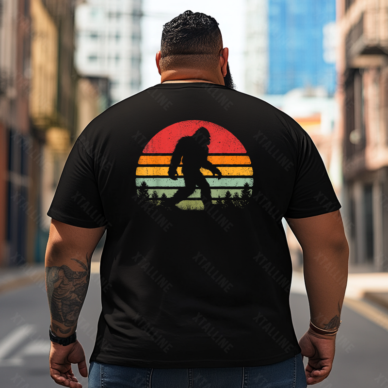 Bigfoot Sasquatch Yeti T0 5D2F 089 Men T Shirts Big and Tall Men Shirts Plus Size Short Sleeve Fashion Casual T Shirt Graphic Tee Shirts Tshirts