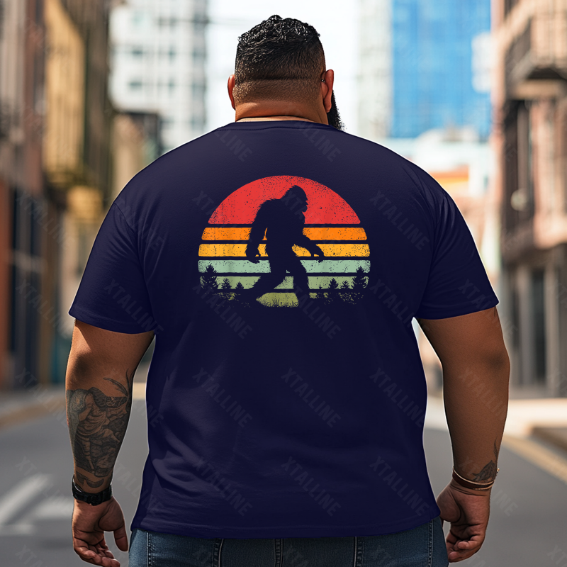 Bigfoot Sasquatch Yeti T0 5D2F 089 Men T Shirts Big and Tall Men Shirts Plus Size Short Sleeve Fashion Casual T Shirt Graphic Tee Shirts Tshirts