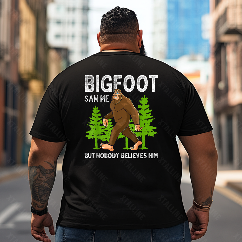Bigfoot Sasquatch Yeti T0 5D2F 091 Men T Shirts Big and Tall Men Shirts Plus Size Short Sleeve Fashion Casual T Shirt Graphic Tee Shirts Tshirts