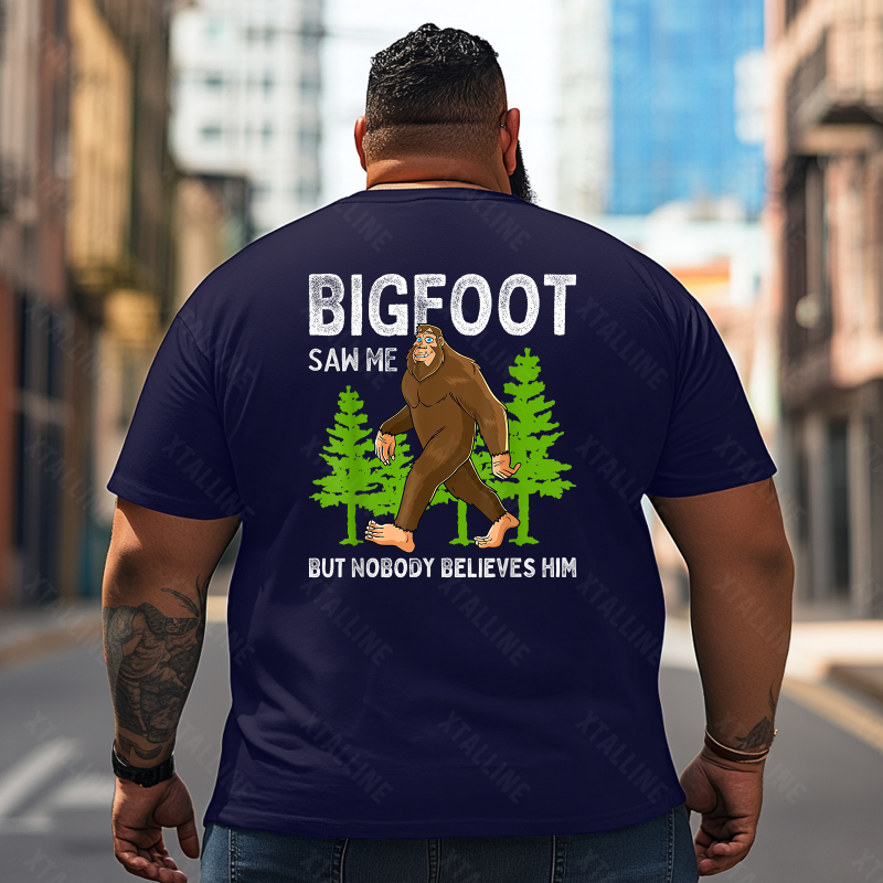 Bigfoot Sasquatch Yeti T0 5D2F 091 Men T Shirts Big and Tall Men Shirts Plus Size Short Sleeve Fashion Casual T Shirt Graphic Tee Shirts Tshirts