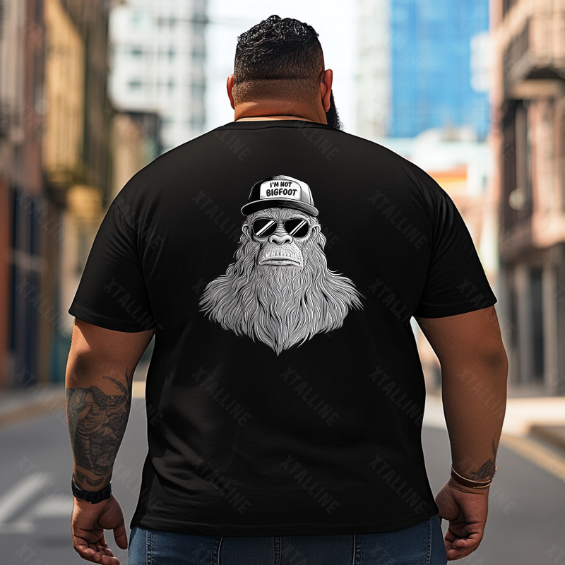 Bigfoot Sasquatch Yeti T0 5D2F 092 Men T Shirts Big and Tall Men Shirts Plus Size Short Sleeve Fashion Casual T Shirt Graphic Tee Shirts Tshirts