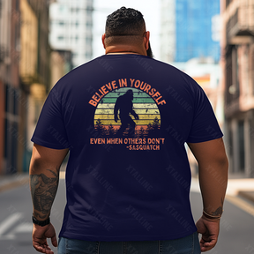Bigfoot Sasquatch Yeti T0 5D2F 093 Men T Shirts Big and Tall Men Shirts Plus Size Short Sleeve Fashion Casual T Shirt Graphic Tee Shirts Tshirts