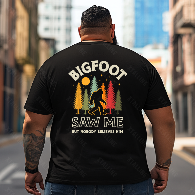 Bigfoot Sasquatch Yeti T0 5D2F 094 Men T Shirts Big and Tall Men Shirts Plus Size Short Sleeve Fashion Casual T Shirt Graphic Tee Shirts Tshirts