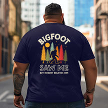 Bigfoot Sasquatch Yeti T0 5D2F 094 Men T Shirts Big and Tall Men Shirts Plus Size Short Sleeve Fashion Casual T Shirt Graphic Tee Shirts Tshirts