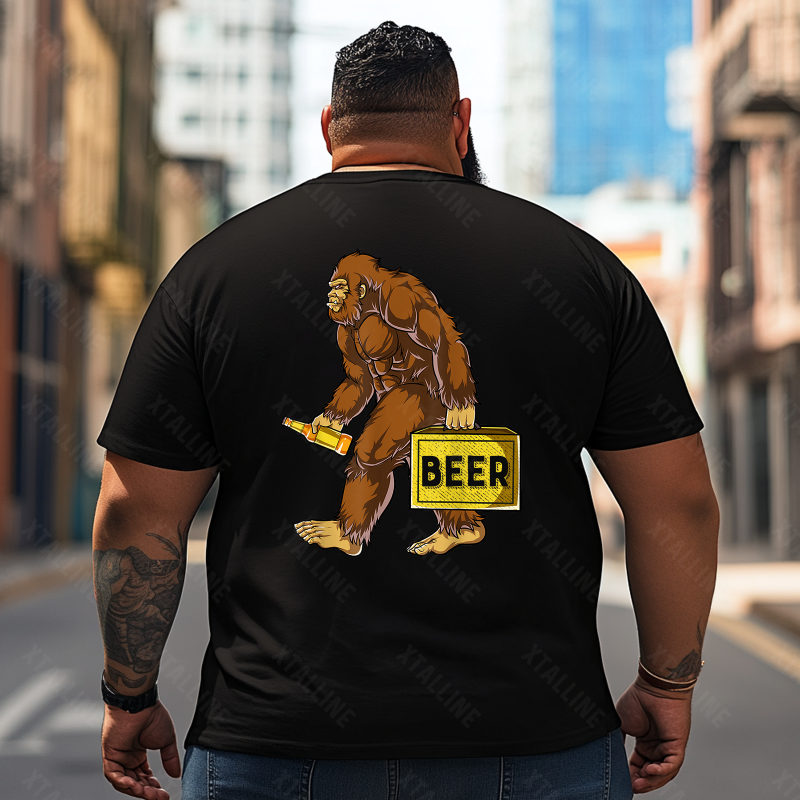 Bigfoot Sasquatch Yeti T0 5D2F 095 Men T Shirts Big and Tall Men Shirts Plus Size Short Sleeve Fashion Casual T Shirt Graphic Tee Shirts Tshirts