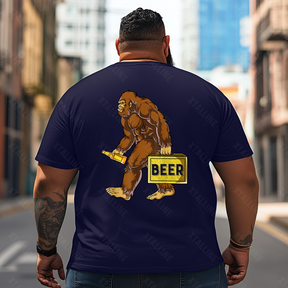 Bigfoot Sasquatch Yeti T0 5D2F 095 Men T Shirts Big and Tall Men Shirts Plus Size Short Sleeve Fashion Casual T Shirt Graphic Tee Shirts Tshirts
