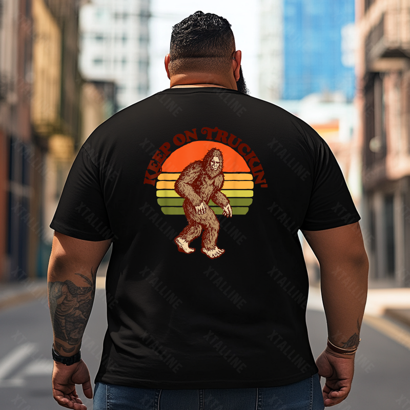 Bigfoot Sasquatch Yeti T0 5D2F 098 Men T Shirts Big and Tall Men Shirts Plus Size Short Sleeve Fashion Casual T Shirt Graphic Tee Shirts Tshirts