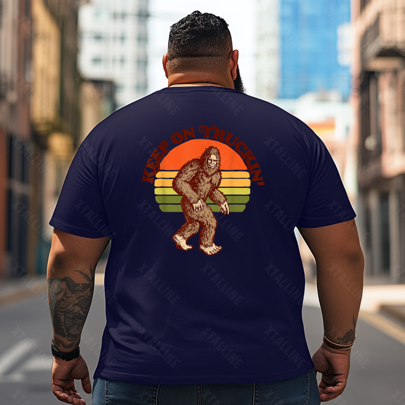 Bigfoot Sasquatch Yeti T0 5D2F 098 Men T Shirts Big and Tall Men Shirts Plus Size Short Sleeve Fashion Casual T Shirt Graphic Tee Shirts Tshirts