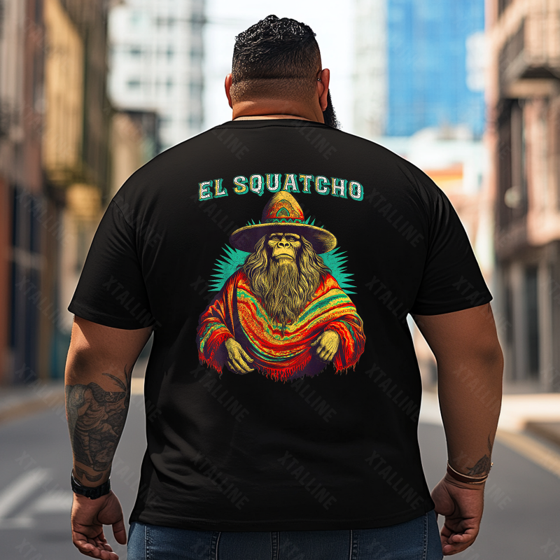 Bigfoot Sasquatch Yeti T0 5D2F 101 Men T Shirts Big and Tall Men Shirts Plus Size Short Sleeve Fashion Casual T Shirt Graphic Tee Shirts Tshirts