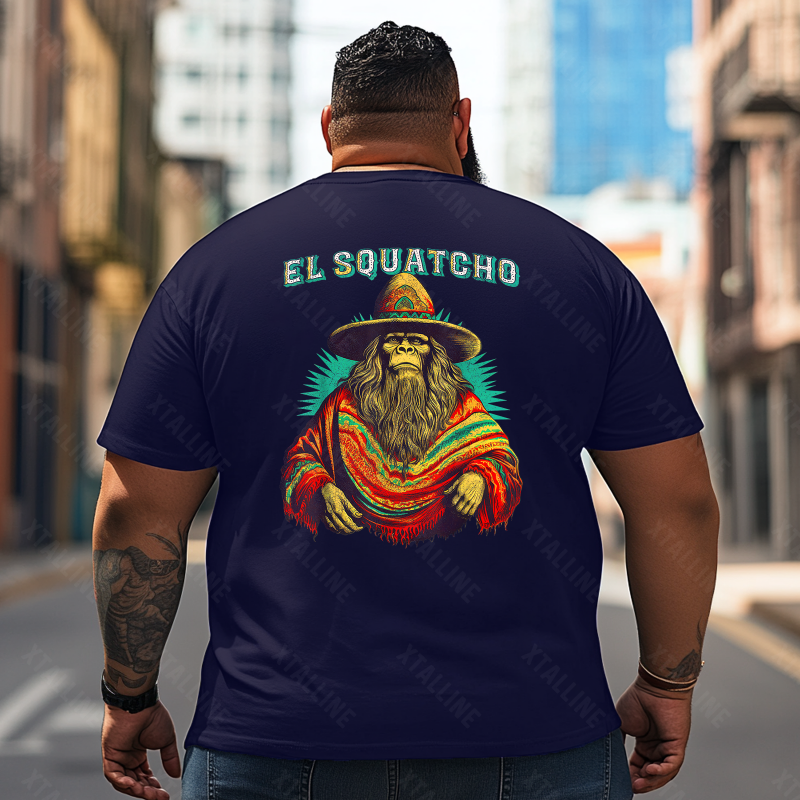 Bigfoot Sasquatch Yeti T0 5D2F 101 Men T Shirts Big and Tall Men Shirts Plus Size Short Sleeve Fashion Casual T Shirt Graphic Tee Shirts Tshirts
