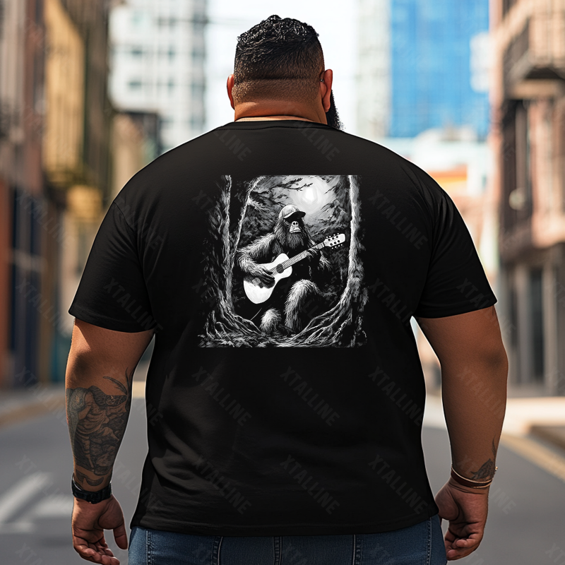 Bigfoot Sasquatch Yeti T0 5D2F 104 Men T Shirts Big and Tall Men Shirts Plus Size Short Sleeve Fashion Casual T Shirt Graphic Tee Shirts Tshirts