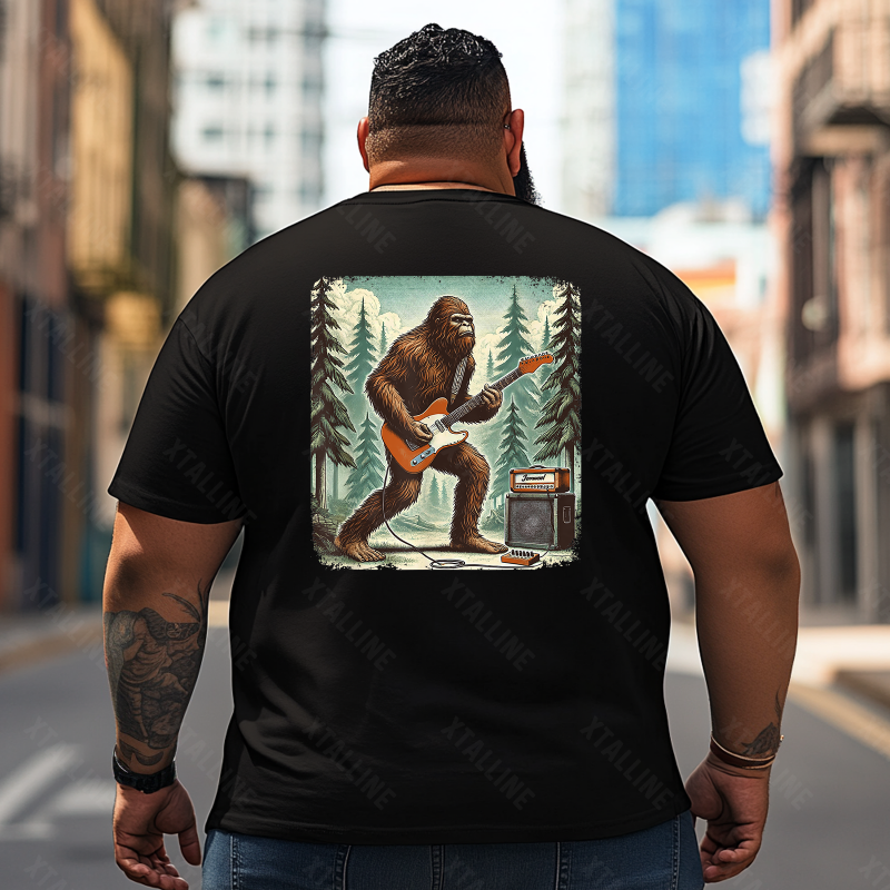 Bigfoot Sasquatch Yeti T0 5D2F 105 Men T Shirts Big and Tall Men Shirts Plus Size Short Sleeve Fashion Casual T Shirt Graphic Tee Shirts Tshirts